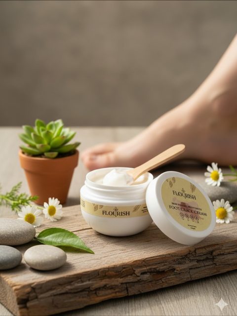 👣 Smooth feet start here.
🌼 Heal, hydrate, and Flourish.
✨ Say goodbye to cracks, hello to softness.
👣 Winter dryness? Not anymore. Flourish Foot Crack Cream restores softness with every use.
💧 Intense hydration for cracked heels — because your feet deserve the best.
🌼 Repair, moisturize, and revive your steps with Flourish.DM FOR ORDER NOW 
#flourishcare #flourishindia #flourishfootcream